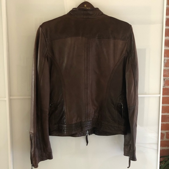 Mossimo Dutti Brown Leather Jacket - Picture 3 of 5